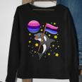 Orca In Space Omnisexual Pride Sweatshirt Gifts for Old Women