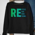 Our Recycle Reuse Renew Rethink Environmental Activism Sweatshirt Gifts for Old Women
