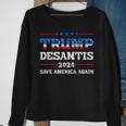 Patriotic Trump Desantis 2024 Make Liberals Cry Again Usa V2 Sweatshirt Gifts for Old Women