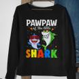 Pawpaw Of The Birthday Little Shark Themed Family Birthday Sweatshirt Gifts for Old Women