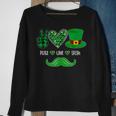 Peace Love Irish Peace Heart Shamrock St Patricks Day Sweatshirt Gifts for Old Women