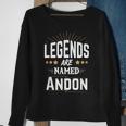 Personalisiertes Legends Are Named Andon Sweatshirt, Sternen-Design Unisex Geschenke für alte Frauen