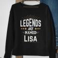 Personalisiertes Legends Are Named Lisa Sweatshirt mit Sternenmotiv Geschenke für alte Frauen