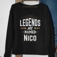 Personalisiertes Legends Named Nico Sweatshirt, Ideales Präsent für Nico Geschenke für alte Frauen