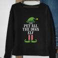Pet All The Dogs Elf Matching Family Group Christmas Pajama V2 Sweatshirt Gifts for Old Women