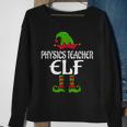Physics Teacher Elf Funny Matching Family Christmas Pajamas Men Women Sweatshirt Graphic Print Unisex Gifts for Old Women
