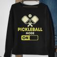 Pickleball Modus Ein Pickleball Schläger Und Ball Sweatshirt Geschenke für alte Frauen