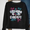 Pink Or Blue Daddy Loves You Elephants-Baby Gender Reveal Sweatshirt Gifts for Old Women
