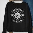 Pontoon Captain - Funny Pontoon Boat Accessories Sweatshirt Gifts for Old Women