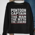 Pontoon Captain The Man The Myth The Legend Pontoon Captain Sweatshirt Gifts for Old Women