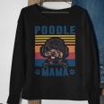 Poodle Mama Mother Retro Gifts Dog Mom Sweatshirt Gifts for Old Women