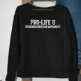 Pro Life U Colorado Christian University Sweatshirt Gifts for Old Women