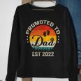 Promoted To Dad Est 2022 Vintage Sun Family Soon To Be Dad Sweatshirt Gifts for Old Women