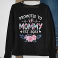 Promoted To Mommy Est 2023 Pregnancy Announcement Men Women Sweatshirt Graphic Print Unisex Gifts for Old Women