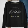Promoted To Uncle New Baby To Be Expecting Pop Retro Sweatshirt Gifts for Old Women