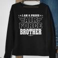 Proud Air Force Brother Patriotic Pride Military Sibling Sweatshirt Gifts for Old Women