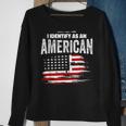 Proud American I Identify As An American Sweatshirt Gifts for Old Women