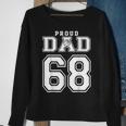 Proud Basketball Dad Number 68 Birthday Funny Fathers Day Sweatshirt Gifts for Old Women