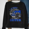 Proud Coast Guard Sister Us Navy Mother Messy Bun HairSweatshirt Gifts for Old Women