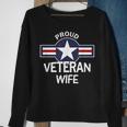Proud Military Veteran Wife Vintage Aircraft Roundel Men Women Sweatshirt Graphic Print Unisex Gifts for Old Women