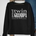 Proud Twin Grandpa Est 2019 Sweatshirt Gifts for Old Women