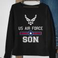 Proud Us Air Force Son Military Pride Sweatshirt Gifts for Old Women