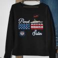 Proud Us Coast Guard Sister Us Military Family Gift V2 Men Women Sweatshirt Graphic Print Unisex Gifts for Old Women