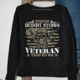 Proud Veteran Operation Desert Storm Persian Gulf War Gift Sweatshirt Gifts for Old Women