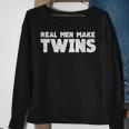 Real Men Make Twins | Twin Dad  | Twin Dad To Be Sweatshirt Gifts for Old Women