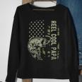 Reel Cool Papa Camouflage American Flag Fathers Day Gift Sweatshirt Gifts for Old Women