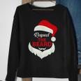 Respect The Beard Santa Claus Christmas Men Women Sweatshirt Graphic Print Unisex Gifts for Old Women