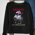 Retired Not My Problem Anymore Funny Flamingo Retirement Men Women Sweatshirt Graphic Print Unisex Gifts for Old Women