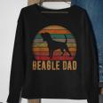 Retro Beagle Dad Gift Dog Owner Pet Tricolor Beagle Father Sweatshirt Gifts for Old Women