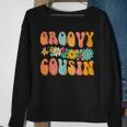Retro Groovy Birthday Family Matching Cute Groovy Cousin Sweatshirt Gifts for Old Women Retro Groovy Birthday Family Matching Cute Groovy Cousin Sweatshirt Gifts for Old Women