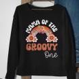 Retro Mama Of Groovy One Matching Family 1St Birthday Party Sweatshirt Gifts for Old Women