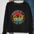 Retro New Dad First Dad Promoted To Dad Est 2022 Sweatshirt Gifts for Old Women