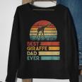 Retro Vintage Best Giraffe Dad Ever Animals Lover Sweatshirt Gifts for Old Women