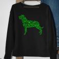 Rottweiler Dog Shamrock Leaf St Patrick Day Sweatshirt Gifts for Old Women