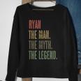 Ryan The Man The Myth The Legend | Funny Mens Boys Name Sweatshirt Gifts for Old Women