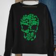Saint Patricks Day Shamrocks Skull Sweatshirt Gifts for Old Women