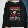 Santa Joe Biden Happy Easter Ugly Christmas V14 Men Women Sweatshirt Graphic Print Unisex Gifts for Old Women