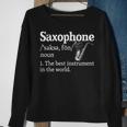 Saxophone Definition Funny The Best Instrument In The World Sweatshirt Gifts for Old Women
