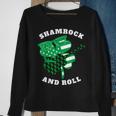 Shamrock And Roll Retro StPaddys Vintage StPatricks Day Sweatshirt Gifts for Old Women