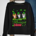 Shenanigan Squad St Patricks Day Leprechaun Cat Lover Gifts Sweatshirt Gifts for Old Women