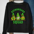 Shenanigans Squad Funny St Patricks Day Gnome Shamrock Irish Sweatshirt Gifts for Old Women
