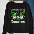 Shenanigans With My Gnomies St Patricks Day Gnome Shamrock Sweatshirt Gifts for Old Women