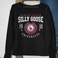 Silly Goose University Funny College Meme Sweatshirt Gifts for Old Women