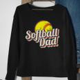 Softball Dad Funny Retro Vintage Softball Dad Sweatshirt Gifts for Old Women