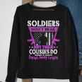 Soldiers Dont Brag Proud Army Cousin Pride Military Family Men Women Sweatshirt Graphic Print Unisex Gifts for Old Women