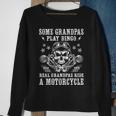 Some Grandpas Play Bingo Real Grandpas Ride A Motorcycle Gift For Mens Sweatshirt Gifts for Old Women